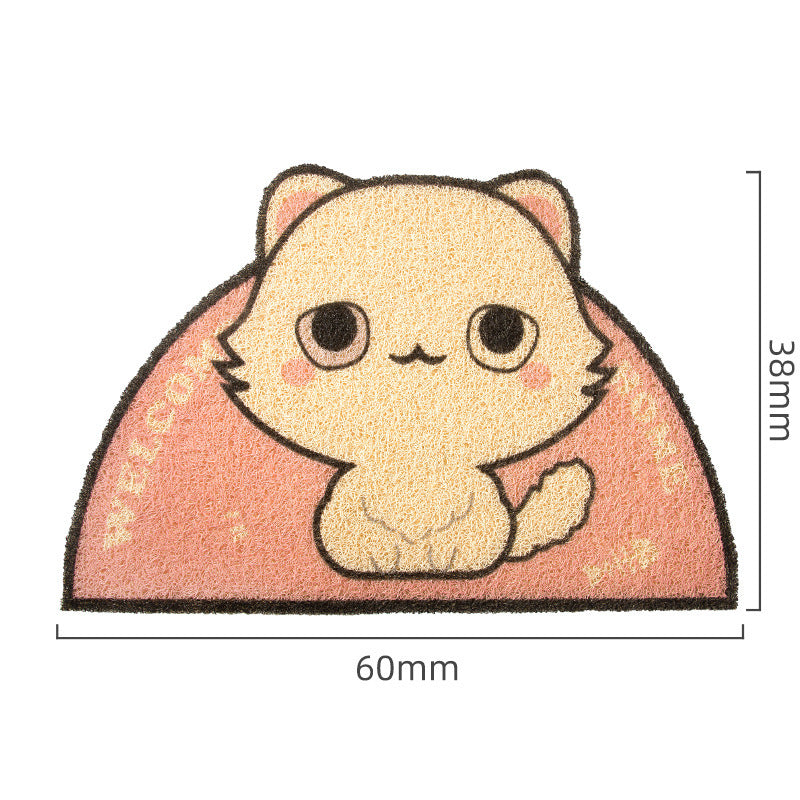 Anti-splash Large Cat Litter Mat Anti-seize Feet