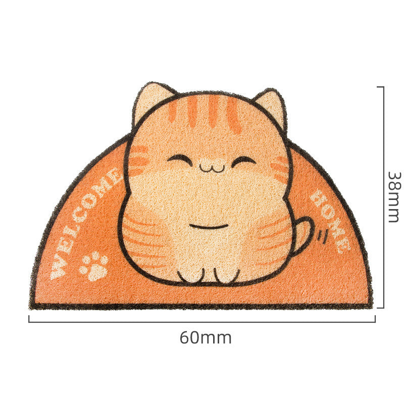Anti-splash Large Cat Litter Mat Anti-seize Feet