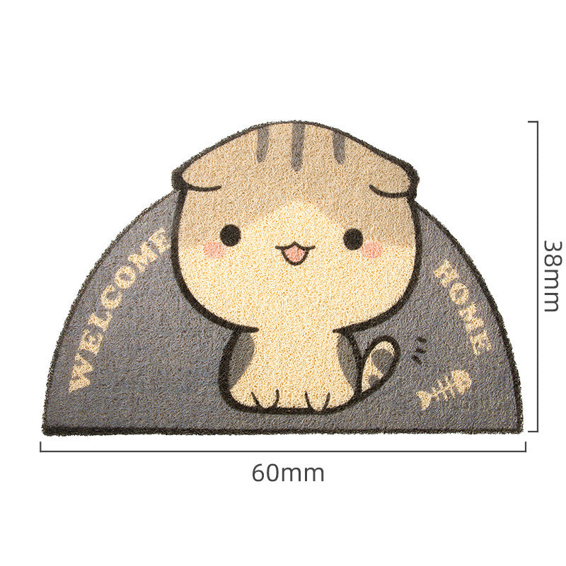 Anti-splash Large Cat Litter Mat Anti-seize Feet