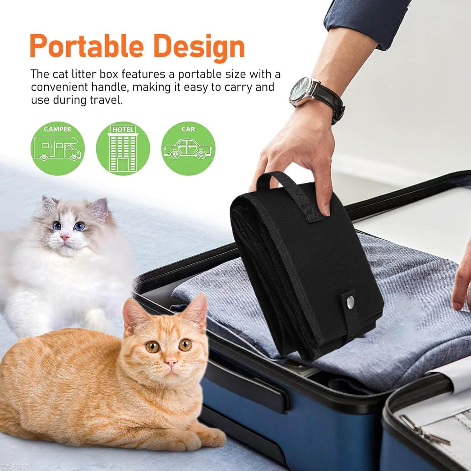 Outdoor Foldable Cat Litter Box