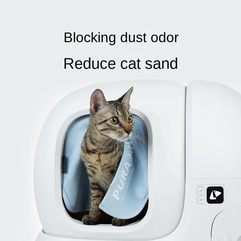 Original PETKIT Magnetic Dustproof Curtain Exclusive PURA MAX Self-Cleaning Litter Box